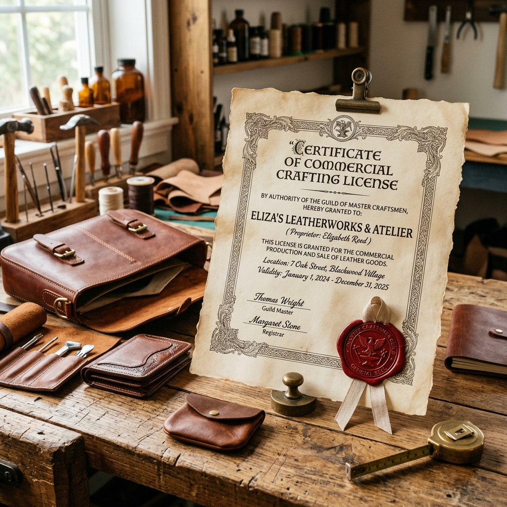 Commercial license certificate