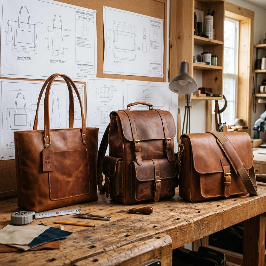 Collection of premium handmade leather bags